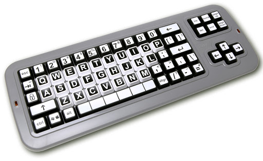 Clevy contrast keyboard
